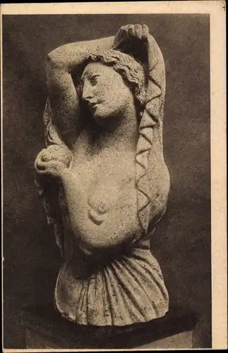 Ak Gdańsk Danzig, Stadtmuseum, Plastik von Bernhard Hoetger, Dämmerung, Büste
