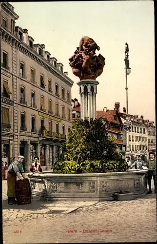 Ak Bern Stadt, Bärenbrunnen