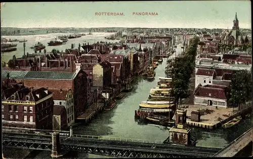 Ak Rotterdam Südholland Niederlande, Panorama