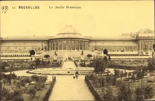 Ak Bruxelles Brüssel, Le Jardin Botanique, Blick auf Gewächshaus