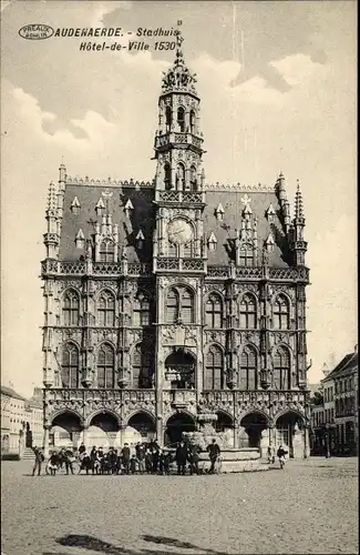 Ak Oudenaarde Audenarde Ostflandern, Stadhuis, Hotel-de-Ville