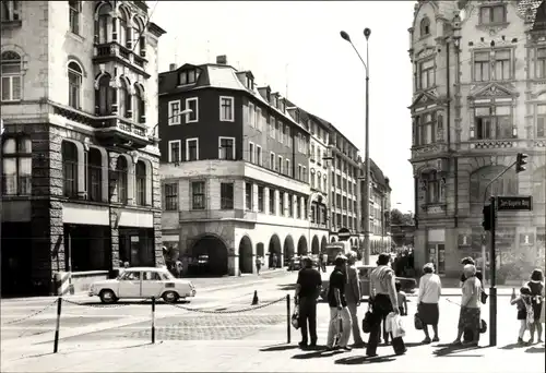 Ak Erfurt in Thüringen, Partie in der Bahnhofstraße