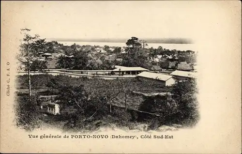 Ak Porto Novo Dahomey Benin, Vue generale, Cote Sud-Est