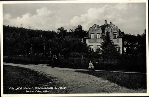 Ak Schmannewitz Dahlen in Sachsen, Villa Waldfrieden