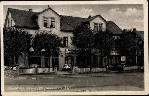 Ak Oberhof Thüringen, Gasthaus zur Post, M. Zeigerer