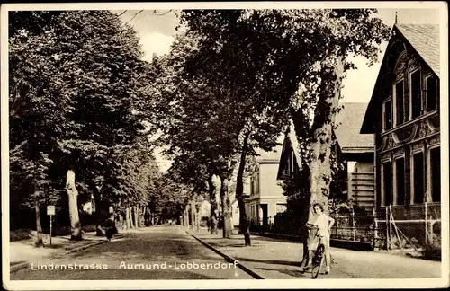 Ak Aumund Lobbendorf Hansestadt Bremen, Lindenstraße, Häuser