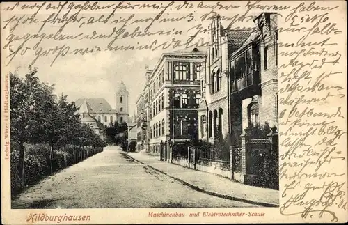 Ak Hildburghausen in Thüringen, Maschinenbau- und Elektrotechniker Schule
