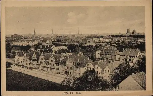 Ak Neuss am Niederrhein, Panoramablick auf die Stadt