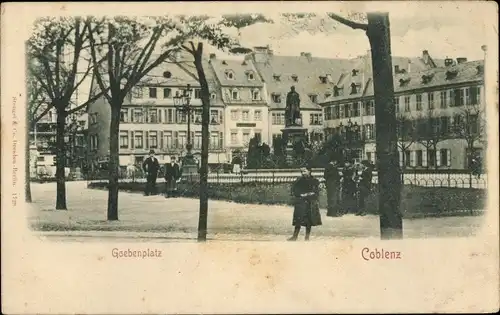 Ak Koblenz am Rhein, Goebenplatz