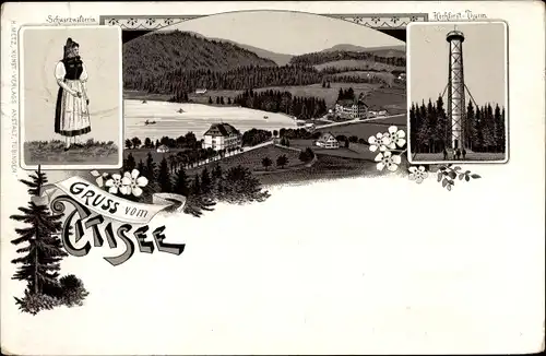 Litho Titisee Neustadt, Schwarzwälderin, Hochfirst Turm