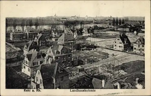 Ak Kehl am Rhein Ortenaukreis, Strassburger Münster, Landhauskolonie