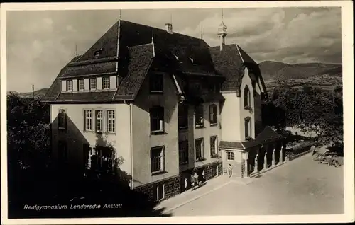 Ak Sasbach in der Ortenau, Lendersche Anstalt, Realgymnasium