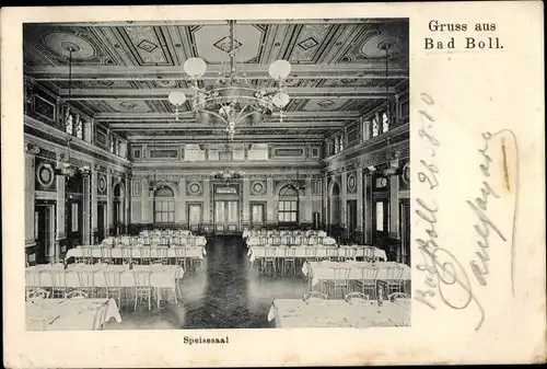 Ak Bad Boll in Württemberg, Speisesaal