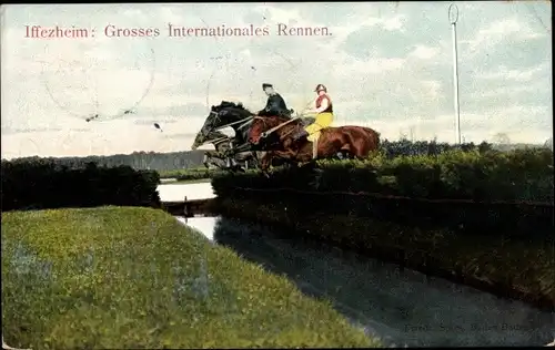 Ak Iffezheim am Rhein, Großes internationales Rennen