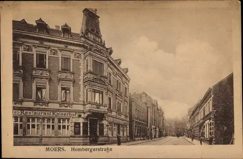 Ak Moers, Hombergerstraße, Restaurant Kaiserhof