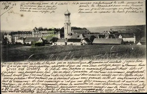 Ak Ursberg in Schwaben, Panorama