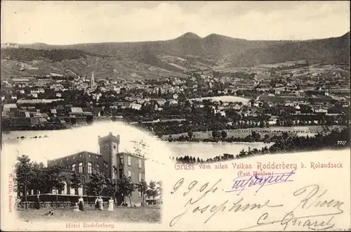 Ak Rolandswerth am Rhein Remagen, Hotel Rodderberg, Panorama mit Rodderberg