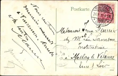 Ak Saarbrücken im Saarland, Talstraße mit Winterberg