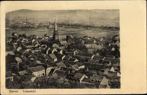 Ak Euren Trier an der Mosel, Blick über die Dächer der Stadt, Vogelperspektive