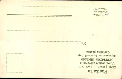 Künstler Litho Bühler, Petersthal, Schwarzwälder in Tracht, Gewehr mit Bajonett