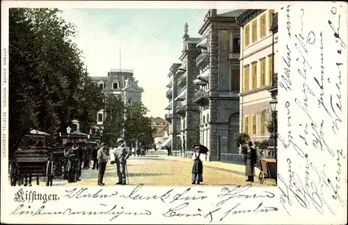 Ak Bad Kissingen Unterfranken Bayern, Partie am Markt