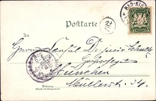 Ak Bad Kissingen Unterfranken Bayern, Partie am Markt