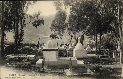 Ak Alger Algerien, Cimetière arabe d'El Kettar, Friedhof