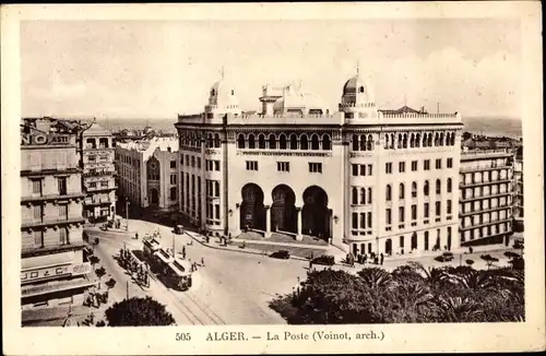 Ak Algier Alger Algerien, La Poste