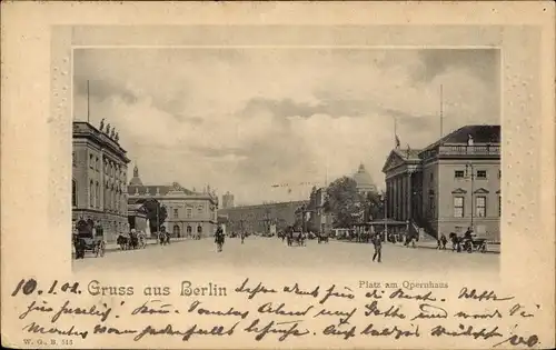 Ak Berlin Mitte, Platz am Opernhaus