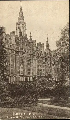 Ak London City England, Imperial Hotel, Russel Square