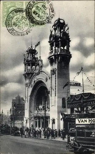 Ak London City England, Franco-British Exhibition, Uxbridge Road Entrance Arch