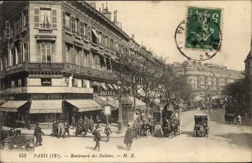 Ak Paris IX. Arrondissement Opéra, Boulevard des Italiens