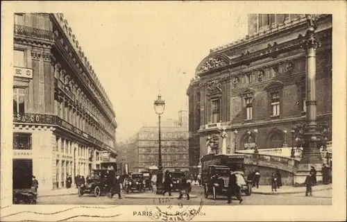 Ak Paris IX. Arrondissement Opéra, La Rue Scribe