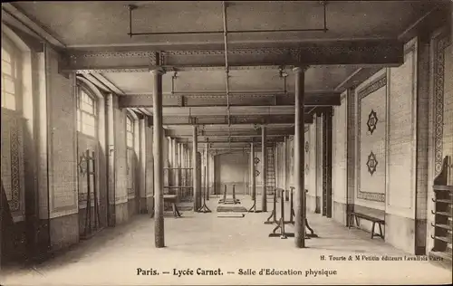 Ak Paris IX. Arrondissement Opéra, Lycee Carnot, Salle d'Education physique