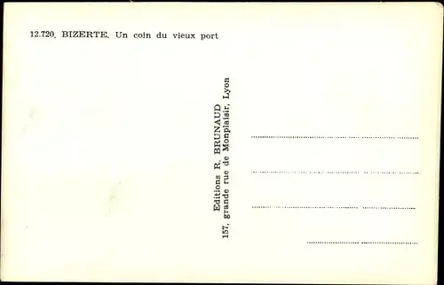 Ak Bizerte Tunesien, Un coin du Vieux Port