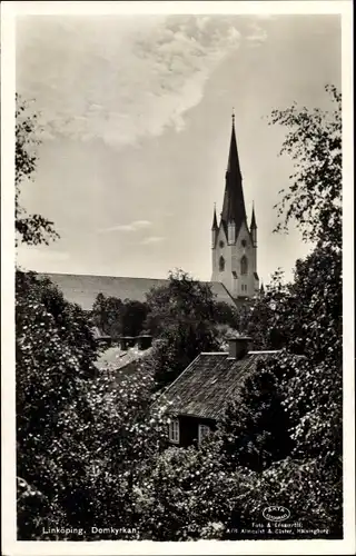 Ak Linköping Schweden, Domkyrkan, Kirche