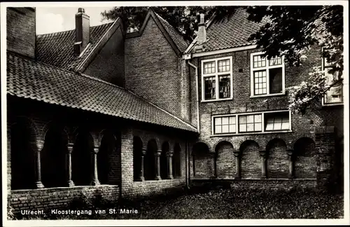 Ak Utrecht Niederlande, Kloostergang van St. Marie
