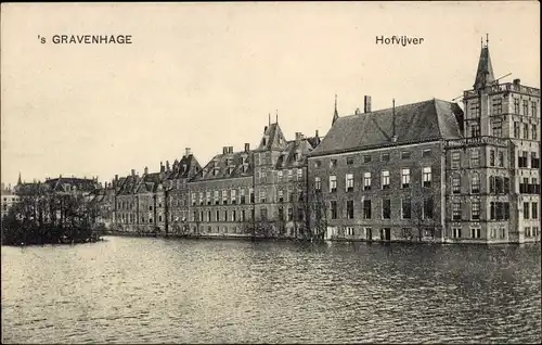 Ak 's Gravenhage Den Haag Südholland, Hofvijver