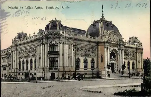 Ak Santiago de Chile, Palacio de Bellas Artes