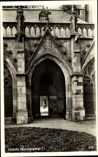 Ak Utrecht Niederlande, Kloostergang