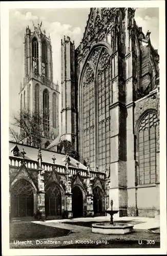 Ak Utrecht Niederlande, Domtoren met Kloostergang