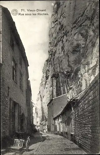 Ak Dinant Wallonien Namur, Vieux-Dinant, Rue sous les Roches