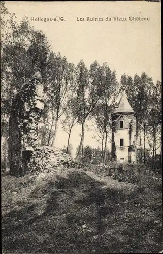 Ak Hollogne-sur-Geer Wallonien Lüttich, Les Ruines du Vieux Chateau