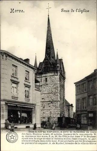 Ak Herve Wallonien Lüttich, Tour de l'Eglise