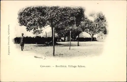 Ak Conakry Guinea, Boulbine, Village Sekou