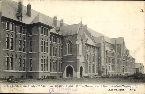 Ak Heverle-lez-Louvain Belgien, Institut du Sacre-Coeur de l'Immaculee Conception, Schule