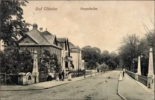Ak Bad Oldesloe in Schleswig Holstein, Kurparkallee