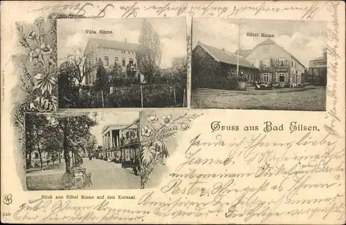 Ak Bad Eilsen in Niedersachsen, Villa Rinne, Hotel Rinne, Kursaal