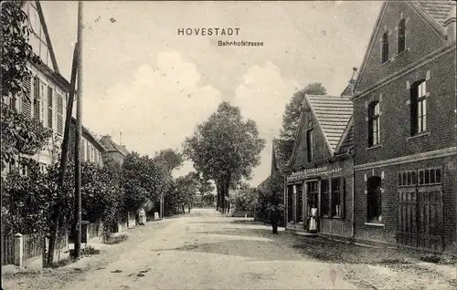 Ak Hovestadt Lippetal in Westfalen, Bahnhofstraße