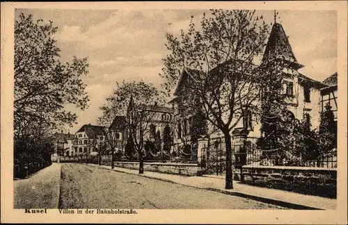 Ak Kusel in der Pfalz, Villen in der Bahnhofstraße